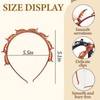 8 PCS Headband with Clips for Women, Twisty Bangs Headband,