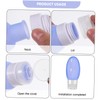 PACKOVE 3 Pcs Silicone Squeeze Travel Bottles with Caps Refillable
