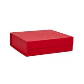Collapsible Gift Box With Magnetic Closure - 11-3/4 X 8-3/4 X 3- Red - Package 5 | Quantity: 5