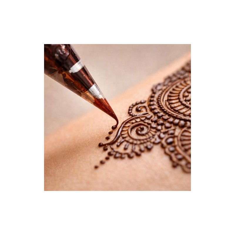 12 x Kaveri Natural Body Art Mehndi Cones Red Maroon