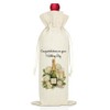 Congratulations on Your Wedding Day Champagne Reusable Wine Bag