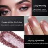 DE'LANCI Rose Gold Glitter Eyeshadow, Metallic Rose Gold Eyeshadow, Creamy