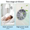 Yallmie Bathroom Fan, 100 mm, Quiet Toilet Fan, 34 dB