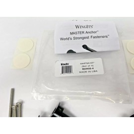 WingIts Pack of (4) WingIts RC-MAW35-6 Master Anchor for Drywall Stainless Steel