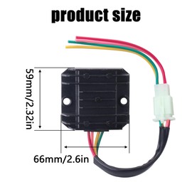 Rectifier 4 Wires Voltage Regulator Compatible with Motorcycle Boat Motor Pump ATV GY6 50 150cc Scooter Moped JCL NST TAOTAO