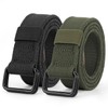 JASGOOD Men Canvas Fabric Belts Casual Web Cloth Belts with