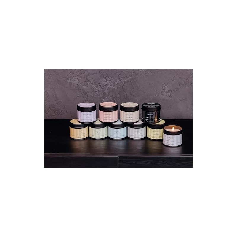 Modern Classics Duftkerze in Dose, Safran und Zedernholz