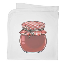 Azeeda 'Round Jam Jar' Cotton Baby Blanket/Shawl (BY00040071)