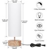 Bedside Table Lamp, 3 Way Touch Control Table Lamp with