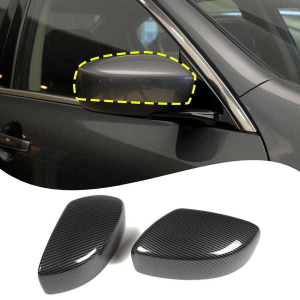 Lcojicep Car Door Side Mirror Cover Trim Compatible with Infiniti