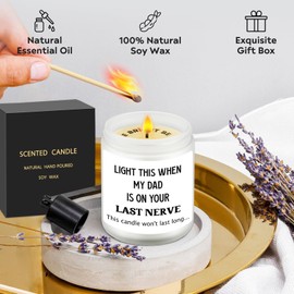 Mothers Day Gift from Daughter for Mom, Stepmom, Birthday Gifts from Daughter Son, Stepmom Gifts for Christmas, Funny Wedding Gift from Stepdaughter Stepson, Stepmother Presents, 9oz Scented Candle