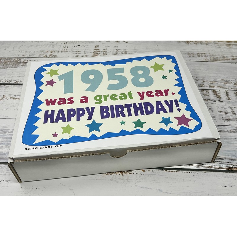 RETRO CANDY YUM ~ 1958 68th Birthday Gift Box Nostalgic