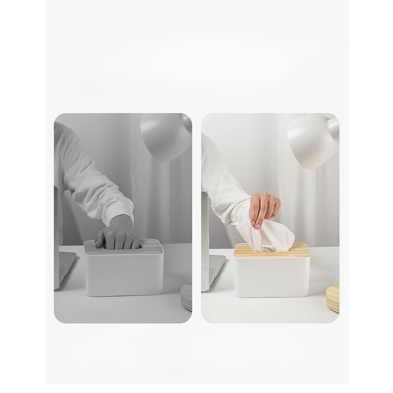 SATiNU Tissue Case, Bottom Lift, Spring, Spring, Easy Removal, Support