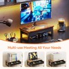HEWORLIF Computer Monitor Stand Riser with Drawer, 2-Tier Desk Accessories