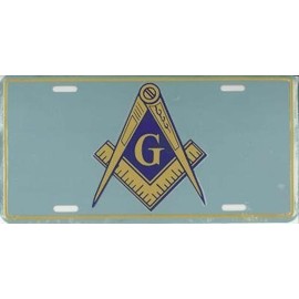 Masonic Emblem Front Novelty License Plate 6x12