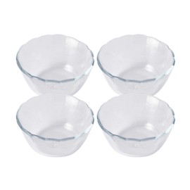 Pyrex CP-1551 Bakeware Clear 6.1 fl oz (180 ml) Custard Cups, Set of 4