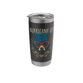 Hurricane Utah USA Bear Wearing Sunglasses Flowers Design Stainless Steel Insulated Tumbler