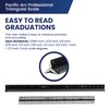 Pacific Arc Professional Aluminum Triangular Scale - Engineer - Silver