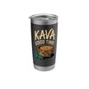 Rooted Kava Leaf Kava Shell Stainless Steel Insulated Tumbler