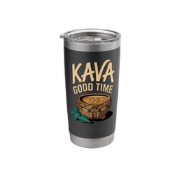Rooted Kava Leaf Kava Shell Stainless Steel Insulated Tumbler