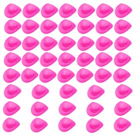 Nereds 50Pcs Dollhouse Miniature Cowboy Hats Mini Western Cowboy Cowgirl Hat Party Dress Hat for Pretend Play Dollhouse Decorations