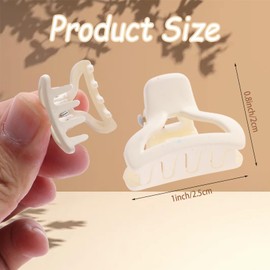 Small Hair Claw Clips, 10pcs Small Hair Clips Women Girls Mini Claw Hair Clips For Fine Hair, Thick Thin Fine Hairstyle Clips Strong Matte Acrylic Hair Styling Accessories