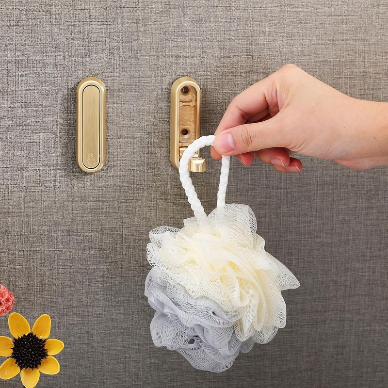 miyonsin Gold Foldable Wall Hooks, Metal Foldable Hooks Wall Wount
