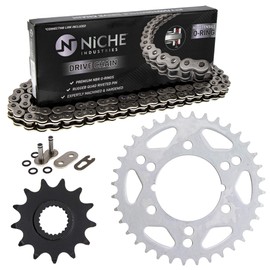 NICHE Drive Sprocket Chain Combo for Polaris Scrambler 500 Trail Blazer 400 Front 13 Rear 36 Tooth 520V O-Ring 76 Links