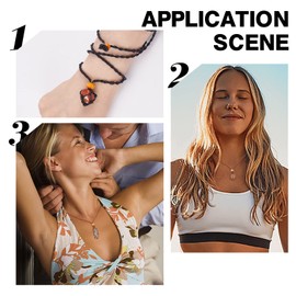 PandaHall Pack of 6 Empty Stone Holder Pendants 2 Colours Crystal Necklace Holder Cord Adjustable Woven Necklace Crystal Cage Holder Rope Pendant for Stone DIY Bracelet Necklace Jewellery Accessories