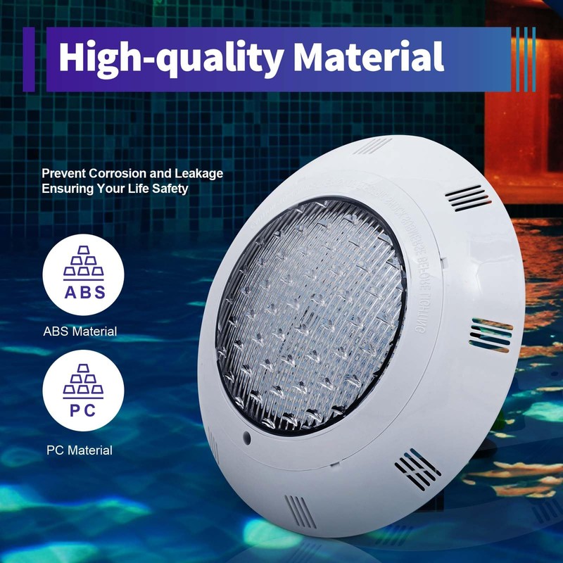 Eapmic 12V 45W Pool Light Underwater Color-Change LED Lights RGB