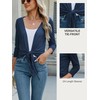 Famulily Women's Shrugs Summer Lightweight Cardigans Tie Front 3/4 Sleeve