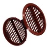 25 x Brown Plastic 70mm Round Soffit Air Vents/UPVC Push