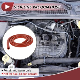HEROFFIX 1 Pcs for Air and Water Silicone Vacuum Tubing Hose High Temperature Automotive Vacuum Line 3.3Ft 1/2" 12mm ID 3.5mm Thickness Red