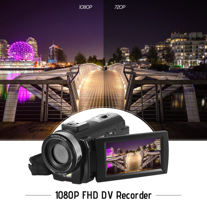 Andoer HDV-201LM 1080P FHD Digital Video Camera Camcorder DV Recorder