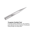 sourcing map Wood Engraving CNC Router Bit Full Carbide Carving