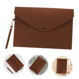 TEHAUX Felt Document Bag for Files Organizer for Office Travel and Business Use Snap Closure Versatile File Storage