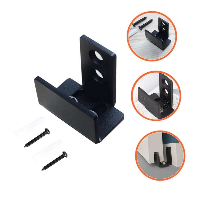 Gatuida Floor Guides Swing Stopper Barn Door Guide Stop Wall