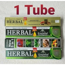 Essential Palace 1 Tube HERBAL Toothpaste By Essential Palace 5 In 1, Fluoride Free & Vege Base
