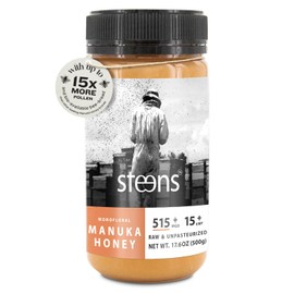 Steens Manuka Honey - MGO 515+ - Pure & Raw 100% Certified UMF 15+ Manuka Honey - Bottled and Sealed in New Zealand - 17.6 oz