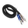 Dual 1/4 Inch TS to Dual RCA Stereo Sound Cable