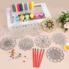 Nlicrst 32 Sets Mandala Suncatchers Ornaments Decorations DIY Window Paint