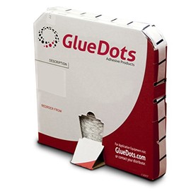 Glue Dots GD104 Super High Tack Glue Dots, Low Profile, 1/2" Diameter