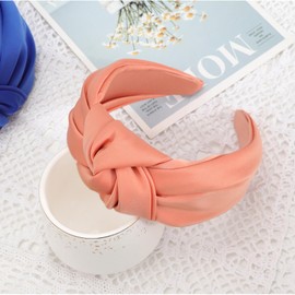 DRESHOW Headbands for Women Girls Knotted Elastic Hair Band Fashion Fabric Hairbands Cute Top Knot Head Band