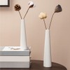 Small Ceramic Bud Vase Tall Conic Narrow Neck Single Stem