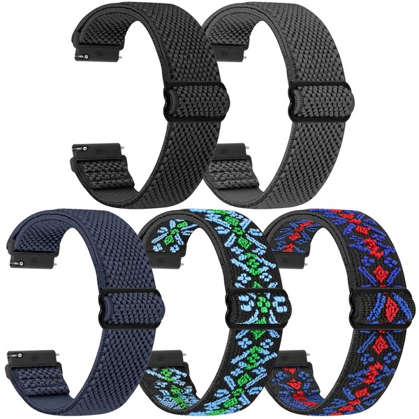 VNDAPT Elastic Watch Bands 16mm 18mm Quick Release Replacement Wristband,