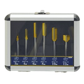 Takagi Earth Man TRBS-1 Carbide Trimmer Router Bits, Set of 6