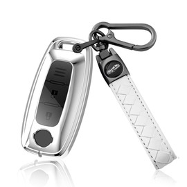 PIMOHI Nissan X-Trail T33 Key Case, Sakura Key Cover, c28 e-power Serena, Aria, Smart Key Case, TPU Scratch-Resistant, silver + clear