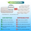 Zeltauto 4 Pack Reusable Scrub Mop Pad for Flash Speedmop