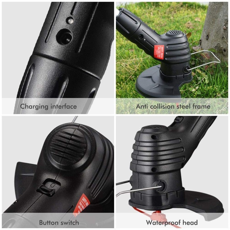 Electric Weed Wacker Cordless Stringless Garden Tool Cordless Lawn Trimmer