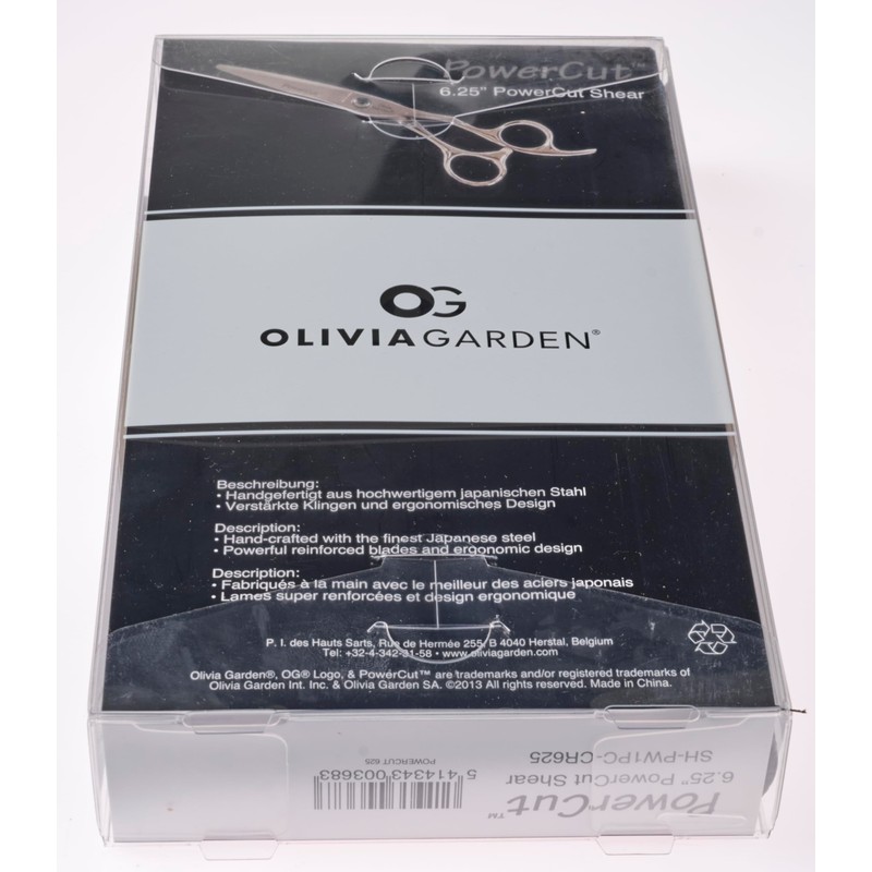 Olivia Garden Powercut 6.25" Forbici in Custodia Nera - Alta